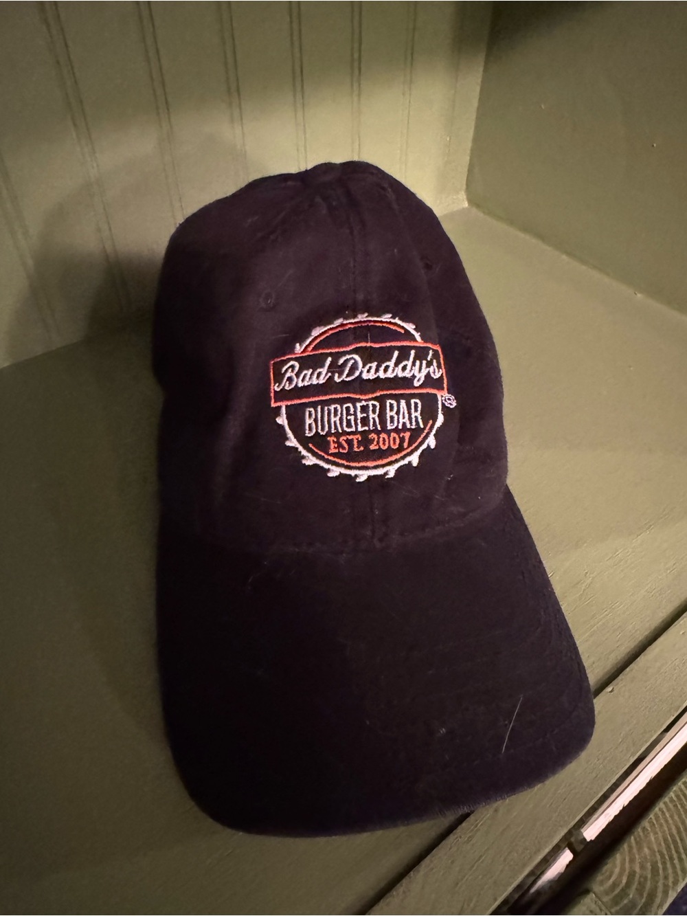 Bad Daddy's Burger Bar Black Embroidered Baseball Cap